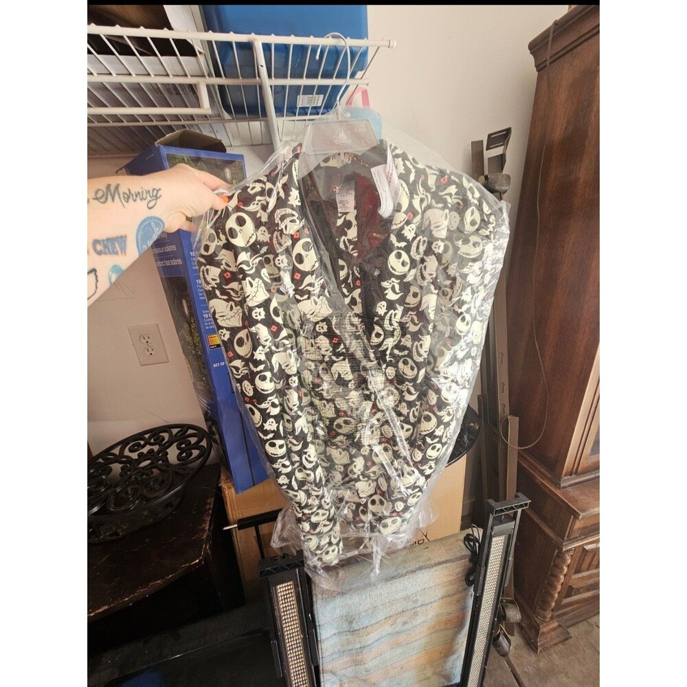 Disney Store Nightmare Before Christmas Blazer Jacket Mens L/XL Glow Dark New